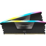 Corsair DIMM 32 GB DDR5-6000 (2x 16 GB) Dual-Kit, Arbeitsspeicher schwarz/grau, CMH32GX5M2B6000Z30K, Vengeance RGB, AMD EXPO