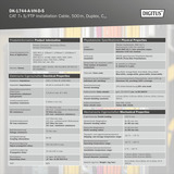 Digitus Professional Cat.7a S/FTP Verlegekabel Duplex, Cca gelb, 500 Meter Trommel