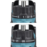 Makita Akku-Bohrschrauber mit Wechselkopfsystem DDF491Z, 18Volt blau/schwarz, ohne Akku und Ladegerät, mit Schnellspannbohrfutter
