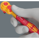 Wera 8007 A VDE Zyklop Knarre, 1/4" rot/gelb, Knarre mit Umschalthebel