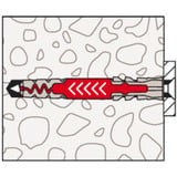 fischer Dübel DuoPower 8x65  hellgrau/rot, 700 Stück, Eimer