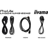 iiyama LH5041UHS-B2AG, Public Display schwarz (glänzend), UltraHD/4K, VA, HDMI, VGA