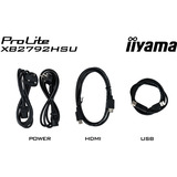 iiyama Prolite XB2792HSU-B1, LED-Monitor 68.6 cm (27 Zoll), schwarz (matt), FullHD, IPS, HDMI, DP, USB-Hub, Verstellbarer Standfuß, 120Hz Panel