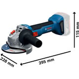 Bosch Professional 18V Profi Set, GBH 18V-22 + GSR 18V-65 + GWS 18V-8 Professional, Werkzeug-Set blau, 2x Li-Ion Akku 5,0Ah, in 3 L-BOXXen