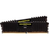 Corsair DIMM 32 GB DDR4-3200 (2x 16 GB) Dual-Kit, Arbeitsspeicher schwarz, CMK32GX4M2E3200C16, Vengeance LPX, INTEL XMP