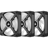 Corsair iCUE LINK QX120 RGB 120-mm-PWM-Lüfter, Gehäuselüfter schwarz, Starter-Kit, 120 mm