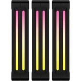 Corsair iCUE LINK QX120 RGB 120-mm-PWM-Lüfter, Gehäuselüfter schwarz, Starter-Kit, 120 mm