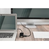 Digitus 3in1 Adapter/Konverter DisplayPort > DisplayPort + HDMI + DVI + VGA schwarz, 20cm 