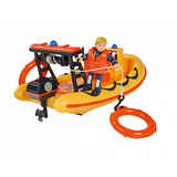Simba Feuerwehrmann Sam Neptune Boot mit Figur, Spielfahrzeug 