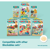 Spin Master Melissa & Doug - Blockables Stadt Spielset, Konstruktionsspielzeug 