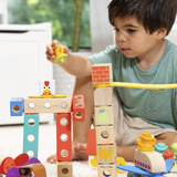 Spin Master Melissa & Doug - Blockables Stadt Spielset, Konstruktionsspielzeug 