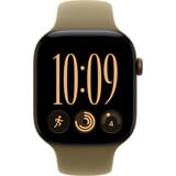 Apple Watch Series 12, Smartwatch bronze, Aluminium, 46 mm, Sportarmband Oliv S/M