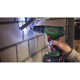 Bosch Heimwerken & Garten Akku-Schlagbohrschrauber EasyImpact 18V-40 grün/schwarz, Li-Ionen Akku 1,5Ah, Koffer, POWER FOR ALL ALLIANCE