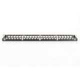 Digitus Modulares High Density Patchpanel, 24-Port, Rack Mount, geschirmt schwarz, 0,5 HE, für Keystone-Module, mit Beschriftungsfeld