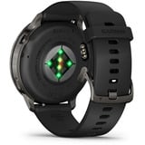 Garmin Venu 4 - 45 mm, Smartwatch schwarz/schiefergrau, Silikon-Armband in grau