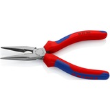 KNIPEX Flachrundzange 25 02 160 , Greifzange gezahnte Griffflächen, Schneiden mit Facetten