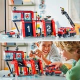 LEGO 60414 City Feuerwehrstation mit Drehleiterfahrzeug, Konstruktionsspielzeug 