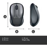 Logitech M235 Wireless, Maus schwarz/grau