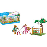PLAYMOBIL 71849 Princess Magic Königskinder im Spielgarten, Konstruktionsspielzeug 