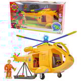 Simba Feuerwehrmann Sam Hubschrauber Wallaby II mit Figur, Spielfahrzeug 