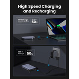 UGREEN Nexode Power Bank 20000mAh 100W, Powerbank grau