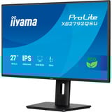 iiyama ProLite XB2792QSU-B1, LED-Monitor 68.6 cm (27 Zoll), schwarz (matt), QHD, IPS, HDMI, DP, USB-Hub, 120Hz Panel