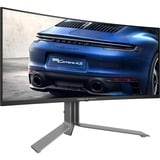 AOC OLED AGON PRO PD34, Gaming-Monitor 86.4 cm (34 Zoll), schwarz (matt)/silber, WQHD, Porsche Design, USB Hub, Adaptive-Sync, 240Hz Panel