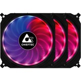 Chieftec CF-3012-RGB 3er-RGB Lüfter Set (Tornado), Gehäuselüfter 3er Pack, 120 mm