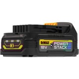 DEWALT Powerstack Akku DCBP034G, 18Volt 1,7Ah schwarz, Gehäuseschutz gegen Chemikalien, Säuren und Brennstoffe
