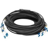 Digitus Glasfaser Universal Breakout Kabel, Duplex, LC/UPC Stecker, Singlemode OS2 schwarz, 75 Meter, vorkonfektioniert