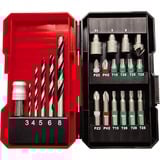 EINHELL Power X-Change Akku-Bohrschrauber TE-CD 18/45 3X-Li +22, 18Volt rot/schwarz, Li-Ion-Akku 2,0Ah, 22-teiliges Zubehör