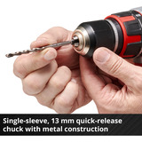 EINHELL Professional Akku-Bohrschrauber TP-CD 18 Li Brushless - Solo, 18Volt rot/schwarz, ohne Akku und Ladegerät