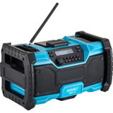 Hazet Werkstattwagen Assistent mit Sortiment (179N-7/153EC), Werkzeugwagen blau/schwarz, 153-teilig, inkl. DAB Radio