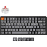 Keychron K2 Max, Gaming-Tastatur schwarz/grau, DE-Layout, Keychron Super Red, Aluminiumrahmen, RGB