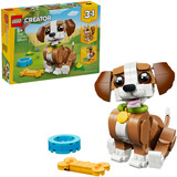 LEGO 31382 Creator 3-in-1 Niedliche Tiere: Verspielter Welpe, Konstruktionsspielzeug 