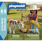 PLAYMOBIL 72026 DuoPack Reiterin mit Fohlen, Konstruktionsspielzeug 