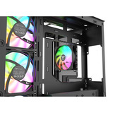 Thermaltake View 380 WS ARGB , Tower-Gehäuse schwarz/holz, Tempered Glass x 2, Holz-Struktur