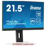 iiyama ProLite XUB2293HSU-B7, LED-Monitor 54.5 cm (21.5 Zoll), schwarz (matt), FullHD, IPS, Adaptive-Sync, Einstellbarer Standfuß, 100Hz Panel