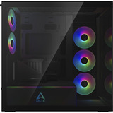 ARCTIC Xtender VG Mirror Black Design, Tower-Gehäuse schwarz, Tempered Glass x 2 (verspiegelt)