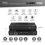 Digitus 4K HDBaseT HDMI KVM Extender Set, HDMI Verlängerung schwarz, 150 m