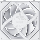 Lian Li UNI FAN TL LCD FLEX 120 Wireless, Gehäuselüfter weiß, 124 mm
