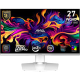 MSI MAG 272QPWDE QD-OLED X28, Gaming-Monitor 67.3 cm (26.5 Zoll), weiß, QHD, HDMI, DP, USB-C, HDR, 280Hz Panel