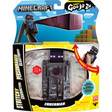 Moose Toys Heroes of Goo Jit Zu - Minecraft Heldenpack Enderman, Spielfigur 
