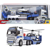 Simba Volvo Truck + Airbus Police Helicopter, Spielfahrzeug 