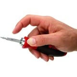 Wiha Schraubendreher mit Wechselklingen-Set SYSTEM 6 schwarz/rot, 9-teilig, mit Rolltasche