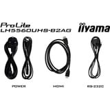 iiyama ProLite LH5560UHS-B2AG, Public Display schwarz (matt), UltraHD/4K, VA, Lautsprecher