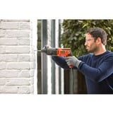 BLACK+DECKER Bohrhammer BEHS01K-QS schwarz/orange, 650 Watt, Koffer