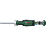 Bosch Bit-Ratschenschraubendreher mit Bit-Satz, 13-teilig grün/schwarz, Drehmoment bis 50 Nm