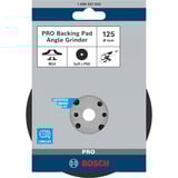 Bosch PRO Backing Pad, Stützteller für Fiberschleifscheiben 125mm, M14, Schleifteller weich, für Winkelschleifer mit Spannmutter