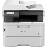 Brother MFC-L3760CDW, Multifunktionsdrucker hellgrau, USB, LAN, WLAN, Scan, Kopie, Fax